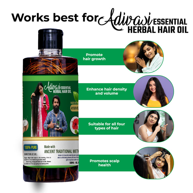 Adivasi Herbal Hair Oil🌿